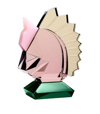 Reflections Copenhagen Horse Bookend | Smoke/pink