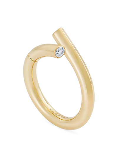 Tabayer 18k Fairmined Yellow Gold Ring With Diamond