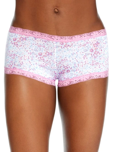Maidenform Microfiber Boyshort In Breezy Ditsy Lilac