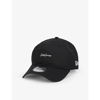 YOHJI YAMAMOTO YOHJI YAMAMOTO X NEW ERA LOGO-EMBROIDERED WOVEN BASEBALL CAP