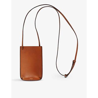 Soeur Nolan Logo-embossed Leather Shoulder Bag In Clay
