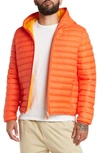 Save The Duck Donald Packable Puffer Jacket In Mars Red