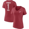 Fanatics Branded Cardinal Arizona Cardinals Team Mother's Day V-neck T-shirt In Cardinal