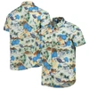 Foco Cream Tennessee Titans Paradise Floral Button-up Shirt In Cream