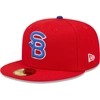 New Era Red South Bend Cubs Authentic Collection Team Game 59fifty Fitted Hat In Red