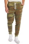 Alternative Campus Cotton Camouflage Regular Fit Joggers In White