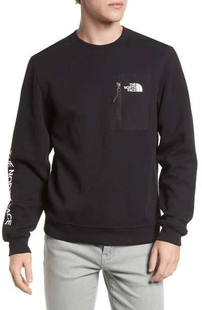 The North Face Tech Crewneck Sweatshirt In Black