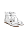 GALLUCCI TEEN METALLIC-EFFECT OPEN-TOE SANDALS