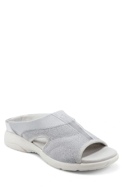 Easy Spirit Tine Slide Sandal In Silver
