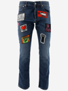 Honey Fucking Dijon X Keith Haring Straight-leg Jeans In Denim Medium Blue