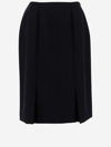 Raf Simons A-line Midi Skirt In Blu