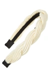 Tasha Twisted Headband In Ivory