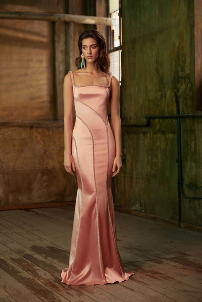 Tony Ward Satin Stretch Gown