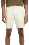 Rag & Bone Perry Linen & Cotton Shorts In Turtledove