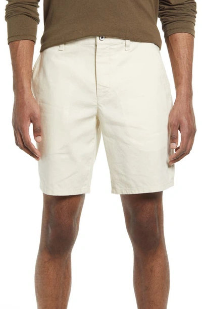 Rag & Bone Perry Linen & Cotton Shorts In Turtledove