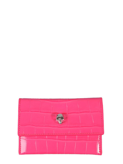 Alexander Mcqueen Women's Fuchsia Other Materials Wallet