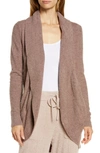 Barefoot Dreams Cozychic Lite® Circle Cardigan In Purple Dusk