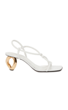 JW ANDERSON WOMEN'S CHAIN LEATHER SANDALS