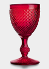 Vista Alegre Bicos Red Water Goblet Glass