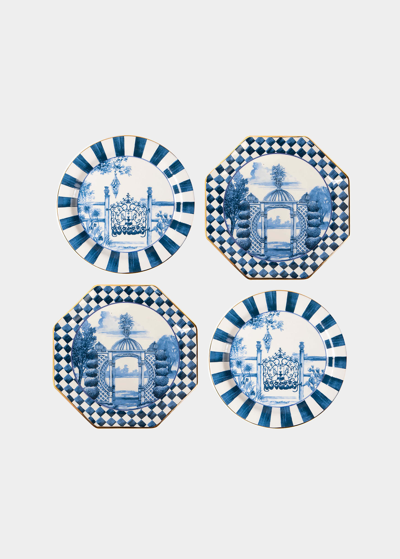 Mackenzie-childs Royal Toile Small Plates, Set Of 4
