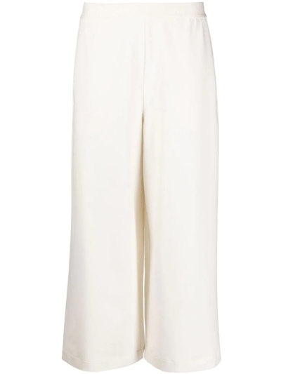 Rodebjer Cropped Stretch-organic Cotton Trousers In Neutrals