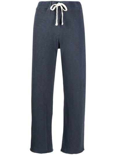 James Perse Terry-cloth Track Pants In Blue