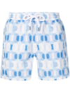 FRESCOBOL CARIOCA GEOMETRIC-PRINT SWIM SHORTS