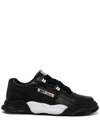 Miharayasuhiro Black Og Sole Leather Parker Sneakers In Black