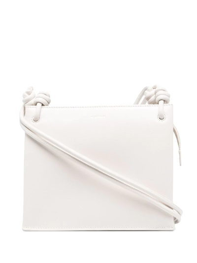 Jil Sander Knot-detail Design Crossbody Bag In Neutrals