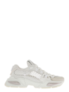 DOLCE & GABBANA DOLCE AND GABBANA WOMAN'S WHITE AIR MASTER MIX OF  MATERIALS SNEAKERS
