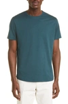 Loro Piana Slim-fit Silk And Cotton-blend Jersey T-shirt In Petrolio