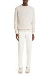 Loro Piana Crewneck Superlight Cashmere Sweater In Optic White