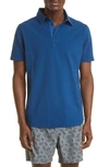 Loro Piana 3-button Cotton Polo Shirt In Blue