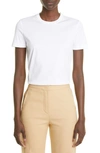 Loro Piana Crewneck Cotton Jersey T-shirt In White