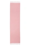 Loro Piana Cashmere Sciarpa Grande Fringe-trim Scarf In Roseberry