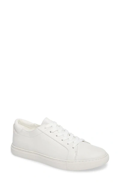 Kenneth Cole New York Kam Glitter Womens Leather Fashion Casual And Fashion Sneakers In White