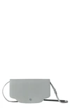 Loro Piana Sesia Leather Crossbody Wallet In Eucalyptus