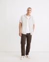 Madewell Relaxed Straight Workwear Pants In Roasted Espresso