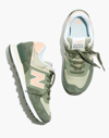Madewell New Balance&reg; Suede 574 Sneakers In Black Spruce/silver Pine