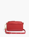 Mw The Leather Carabiner Mini Crossbody Bag In Pomegranate Seed