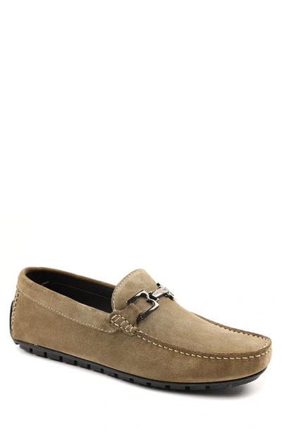 Bruno Magli Xavier Loafer In Taupe Suede