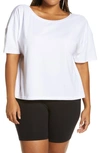 Open Edit Boxy Crop T-shirt In White