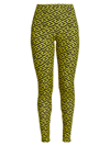 Versace Greca Signature Leggings In Pineapple Black