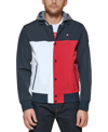 TOMMY HILFIGER MEN'S VARSITY REGULAR-FIT HOODED BOMBER JACKET
