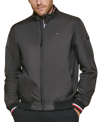 Tommy Hilfiger Men's Lightweight Spring Bomber Jacket In Black
