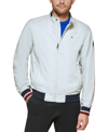 Tommy Hilfiger Men's Lightweight Spring Bomber Jacket In Ice