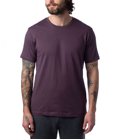 Alternative Apparel Men's Short Sleeves Go-to T-shirt In Dark Purple