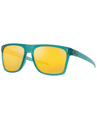 Oakley Leffingwell Oo9100-06 Wayfarer Polarized Sunglasses In Prizm 24k Polarized