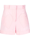 MOSCHINO HEART-PATCH TAILORED SHORTS