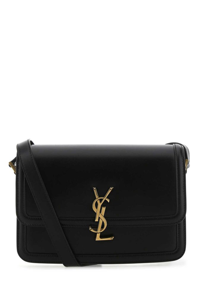 Saint Laurent Solferino Medium Satchel Bag In Black